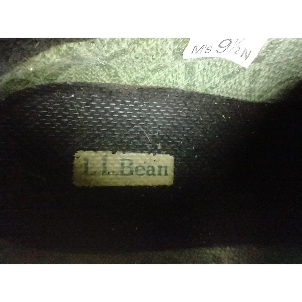 L.L. Bean Gore-Tex Hiking Shoes Mens 9.5 Brown Leather Waterproof Vibram Low Top